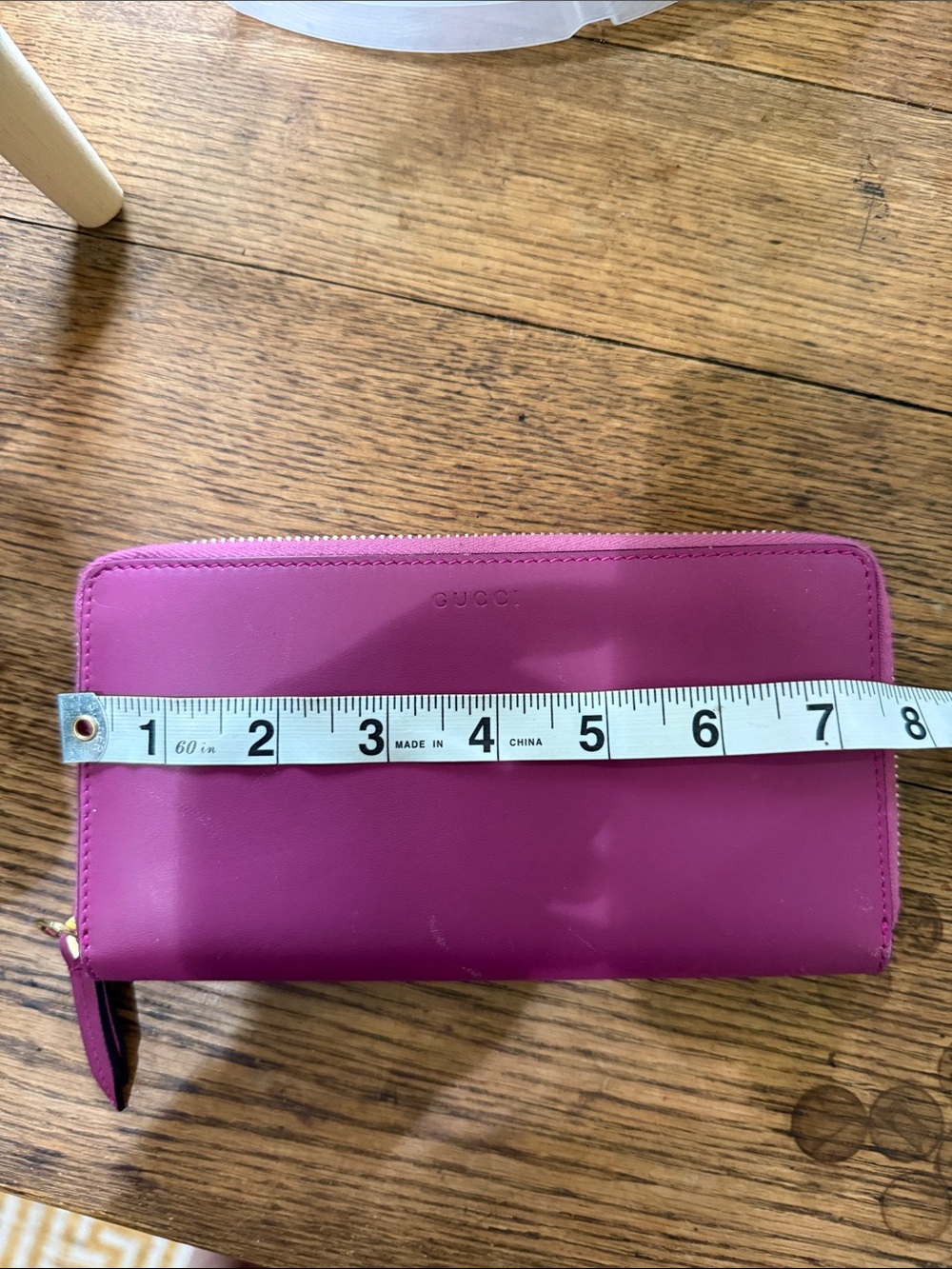 GUCCI Magenta Pink Leather Wallet - Picture 9 of 10